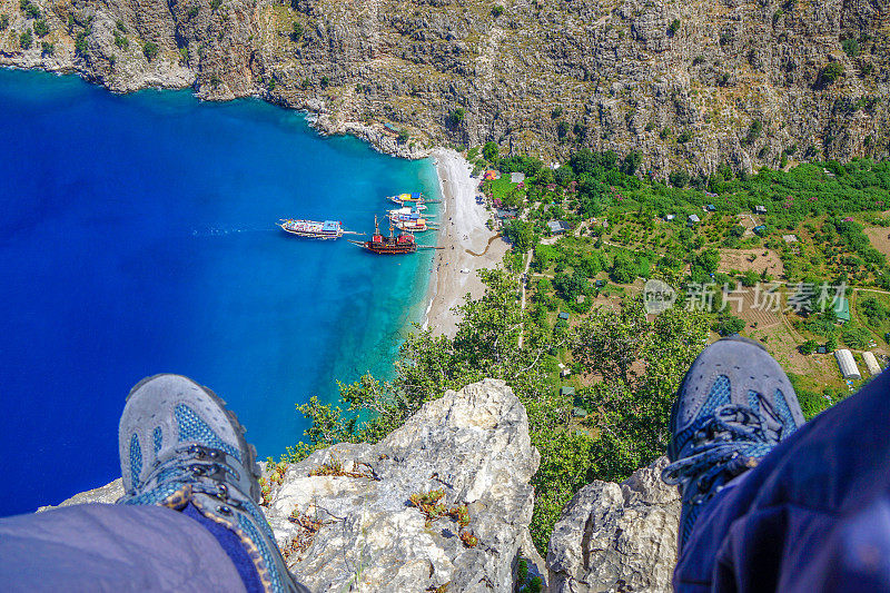 蝴蝶谷，来自Oludeniz, Fethiye /土耳其。